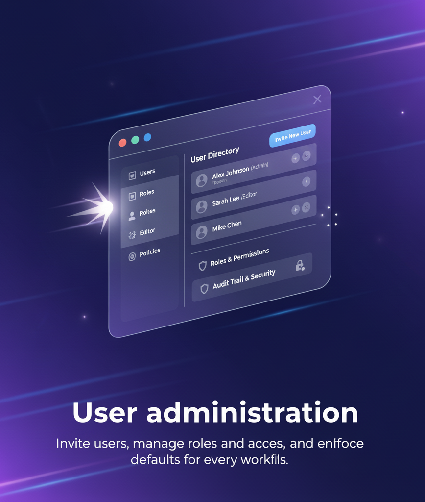 User administration